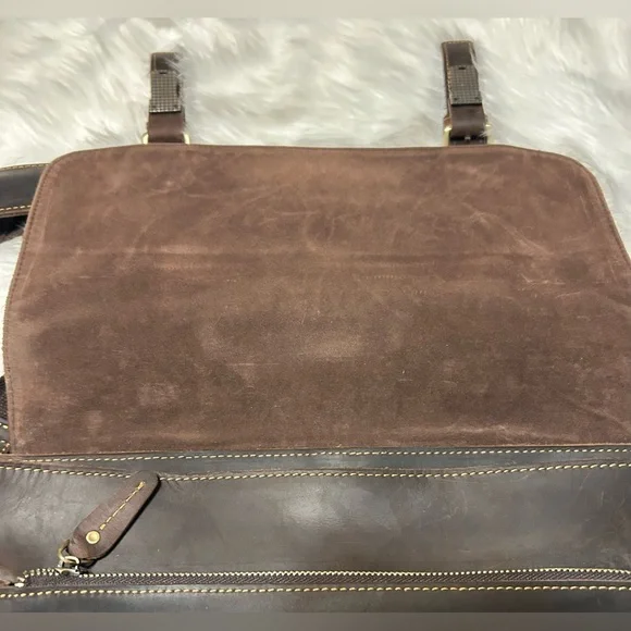 Rowan Full Grain Water Buffalo Leather Briefcase for Men - Picture 7 of 16